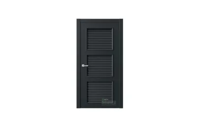 Межкомнатная Жалюзийная дверь 3 Черный 7 ДВЕРЕЙ