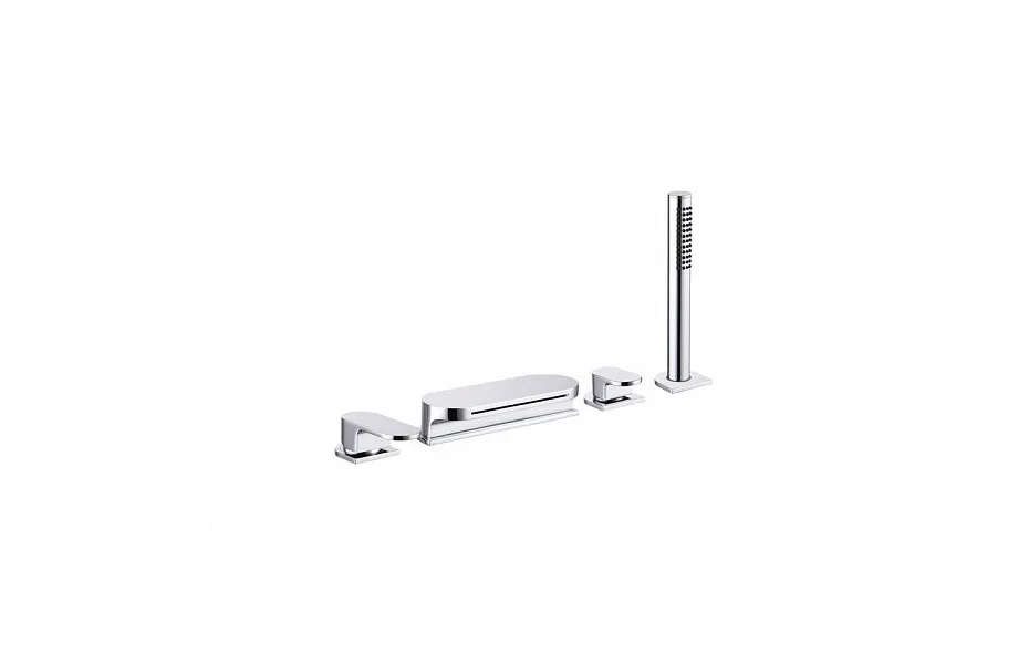 Смеситель на борт ванны Ravak Chrome CR 025.00 на 4 отверстия (врезной каскадный), хром МОСПЛИТКА