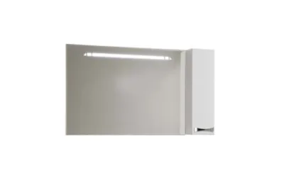 Зеркало Акватон Диор 120 (1A110702DR01R) правостороннее, белое АКВАМЕТРИЯ