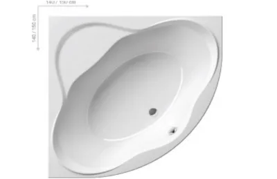 Ванна Ravak New Day 150x150 C661000000 АКВАМЕТРИЯ