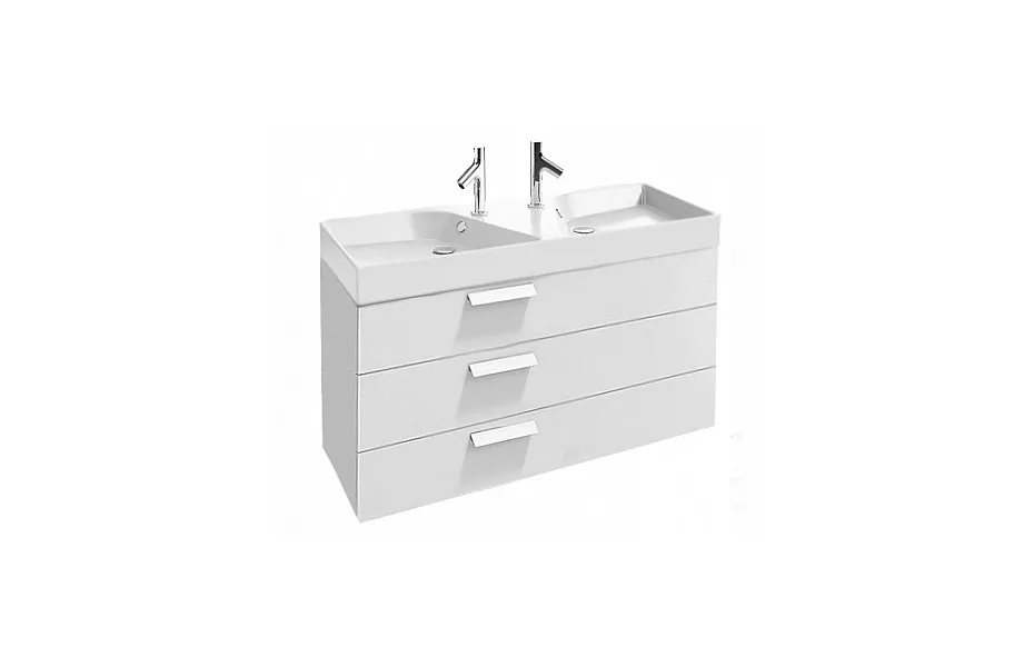 Тумба с раковиной Jacob Delafon Rythmik 120 см EB1311-N18 белый МОСПЛИТКА