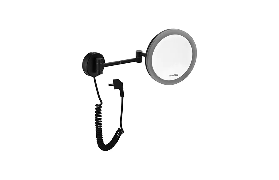 WasserKRAFT K-1004BLACK Зеркало с LED-подсветкой, 3-х кратным увеличением АТЕЛЬЕ ВАННОЙ КОМНАТЫ. САМАРА
