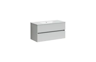 Тумба с раковиной Sancos Urban, 99 см., ламинат белый, UR100W МОСПЛИТКА