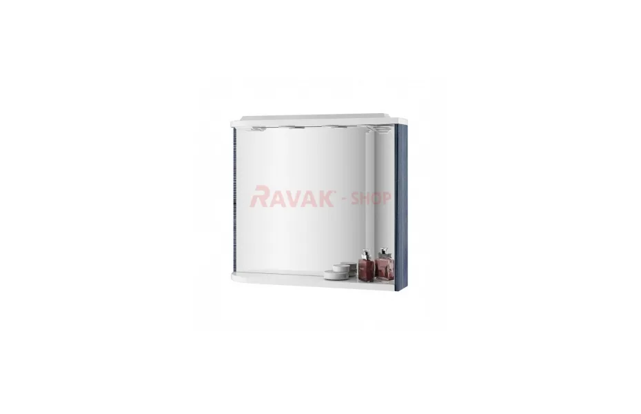 Зеркало с подвесной полкой Ravak M 960 R стрип оникс/белое X000000325 МОСПЛИТКА