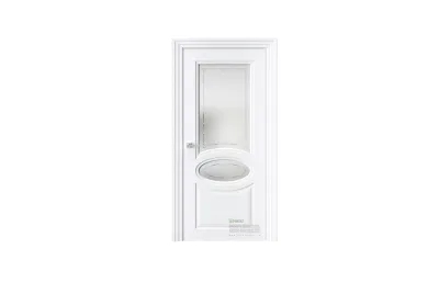 Межкомнатная дверь Novella N40 RAL9003 стекло 7 ДВЕРЕЙ
