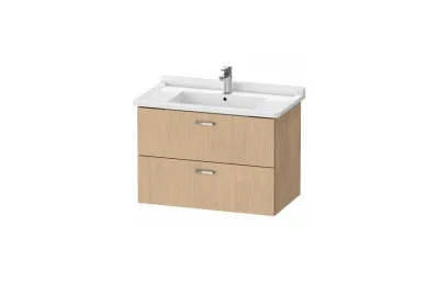 Тумба с раковиной Duravit Xbase 80 см XB618603030 дуб европейский МОСПЛИТКА