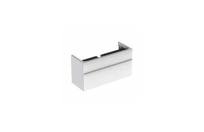 Тумба с раковиной Geberit Smyle Square 120 белая (500.355.00.1 + 500.225.01.1) МОСПЛИТКА