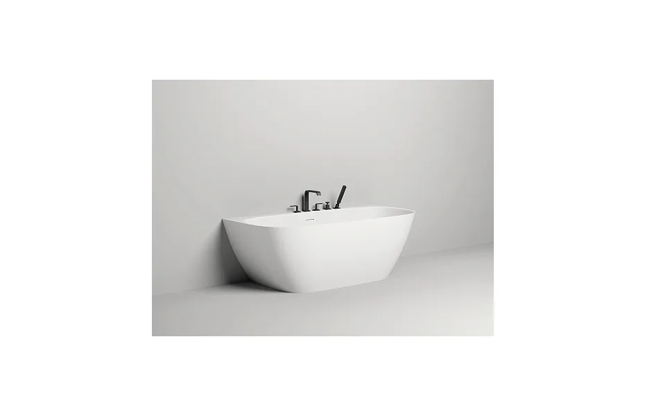 Ванна из искусственного камня Salini S-Sense Sofia Wall 180х85 102513G, глянцевая МОСПЛИТКА