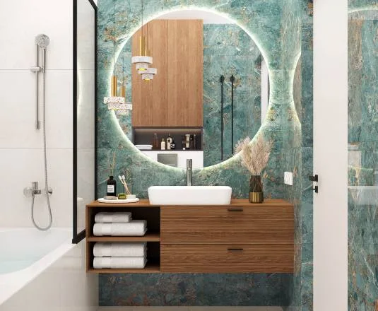 Maestro aqua Керамогранит зеленый Полированный 60x120 LAPARET