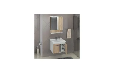 Тумба с раковиной Comforty Рига-60 дуб сонома 00004142213 МОСПЛИТКА