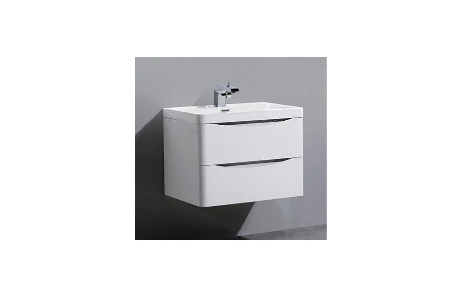 Тумба с раковиной BelBagno Ancona 80 см ANCONA-N-800-2C-SO-BL, Bianco Lucido МОСПЛИТКА