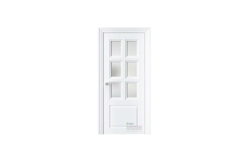 Межкомнатная дверь Novella N19 RAL9003 стекло 7 ДВЕРЕЙ