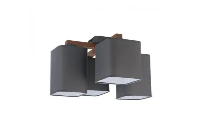 ПОТОЛОЧНЫЙ СВЕТИЛЬНИК TK LIGHTING 4166 TORA GRAY MNOGOROZETOK - МНОГОРОЗЕТОК