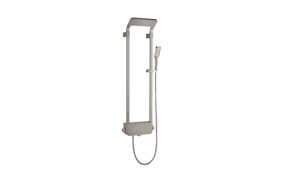 BLACK&WHITE Душевая панель W1040 Brushed Nickel (1300х405x230) АТЕЛЬЕ ВАННОЙ КОМНАТЫ. САМАРА