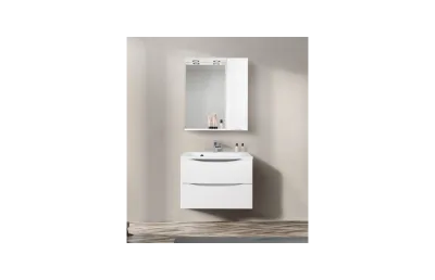 BELBAGNO Marino Шкаф зеркальный подвесной с одной распашной дверцей с доводчиками, с подсветкой, правосторонний АТЕЛЬЕ ВАННОЙ КОМНАТЫ. САМАРА