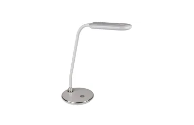 НАСТОЛЬНАЯ ЛАМПА (10290) VOLPE TLD-522 SILVER/LED/360LM/6000K/DIMMER MNOGOROZETOK - МНОГОРОЗЕТОК