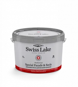 Краска для фасада Swiss Lake | Special Faсade & Socle 9 л LOYMINA Group - ЛОЙМИНА ГРУП