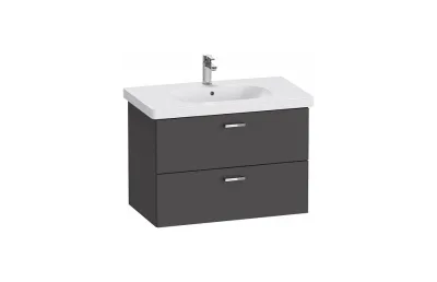 Тумба с раковиной Duravit XBase 80 см XB619004949 графит МОСПЛИТКА