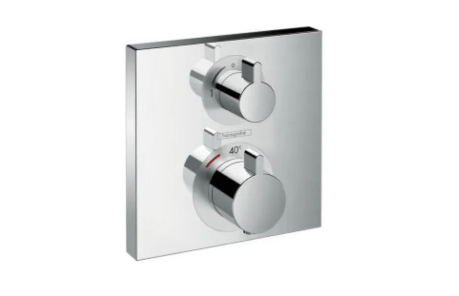 Термостат с запорным вентилем Hansgrohe Ecostat Square 15712000 АКВАМЕТРИЯ
