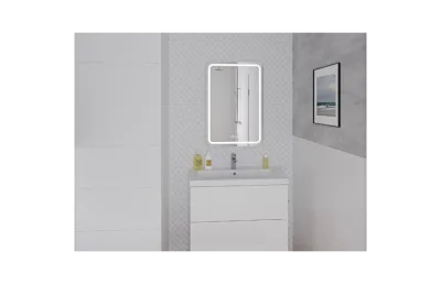 CERSANIT зеркало: LED 050 pro 55*80, с подсветкой, антизапотевание, смена цвета холод.тепло, часы АТЕЛЬЕ ВАННОЙ КОМНАТЫ. САМАРА