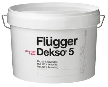100% акриловая краска для внутренних работ Flugger Dekso 5 base 1, 0,75л КРАСКИ FLUGGER