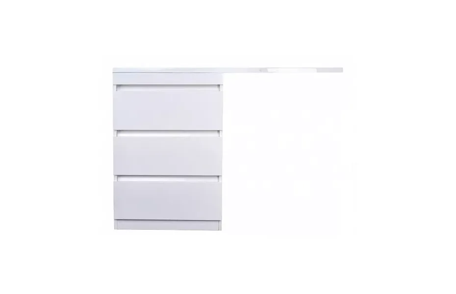 Тумба с раковиной Style Line Даллас 120 СС-00002272 напольная люкс в пленке белая 3 ящ МОСПЛИТКА