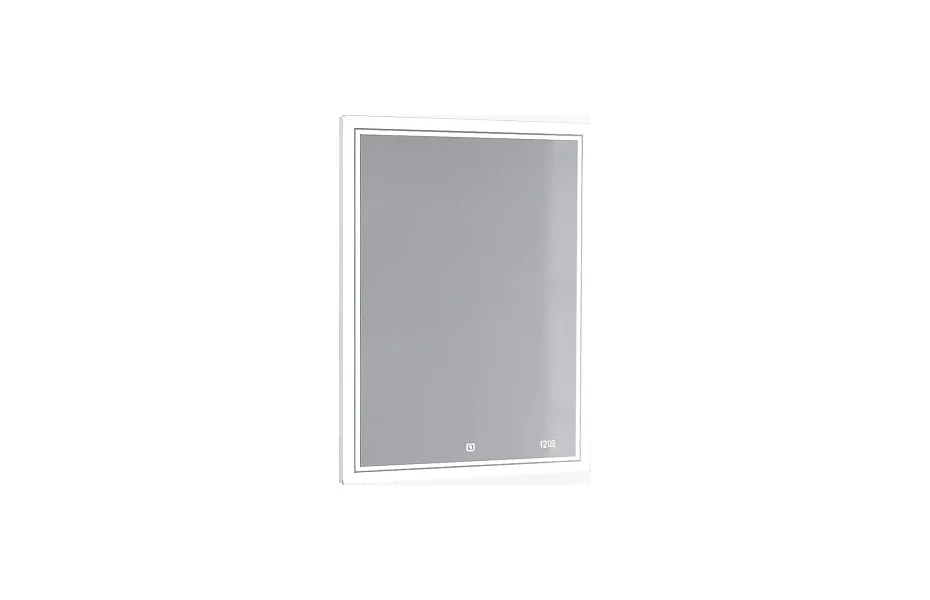 Зеркало с подсветкой и часами Jorno Glass Gla.02.60/W, 65 см МОСПЛИТКА