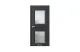 Neo Classic N27 Черный RAL9005 стекло 7 ДВЕРЕЙ