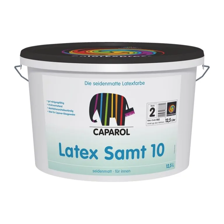 Краска водно-дисперсионная для внутренних работ Caparol Latex Samt 10, База 2, 5 л КАПАРОЛ ЦЕНТР САМАРА