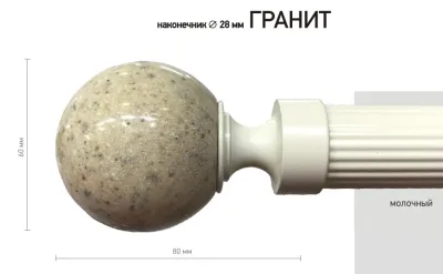 Наконечник карниза Гранит СТУДИЯ ТЕКСТИЛЯ SHTORS - ШТОРС