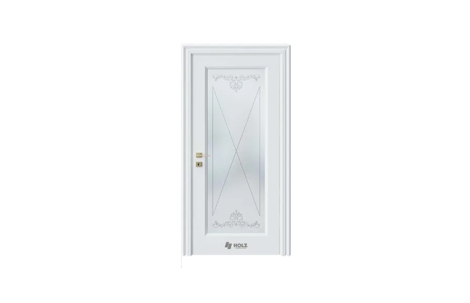Deloress DL2 RAL9003 стекло 1 7 ДВЕРЕЙ