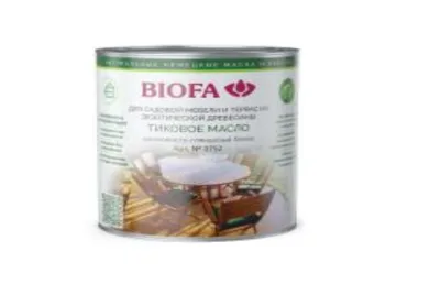 3752 BIOFA ТИКОВОЕ МАСЛО ДЛЯ ДРЕВЕСИНЫ БИОФА – САМАРА
