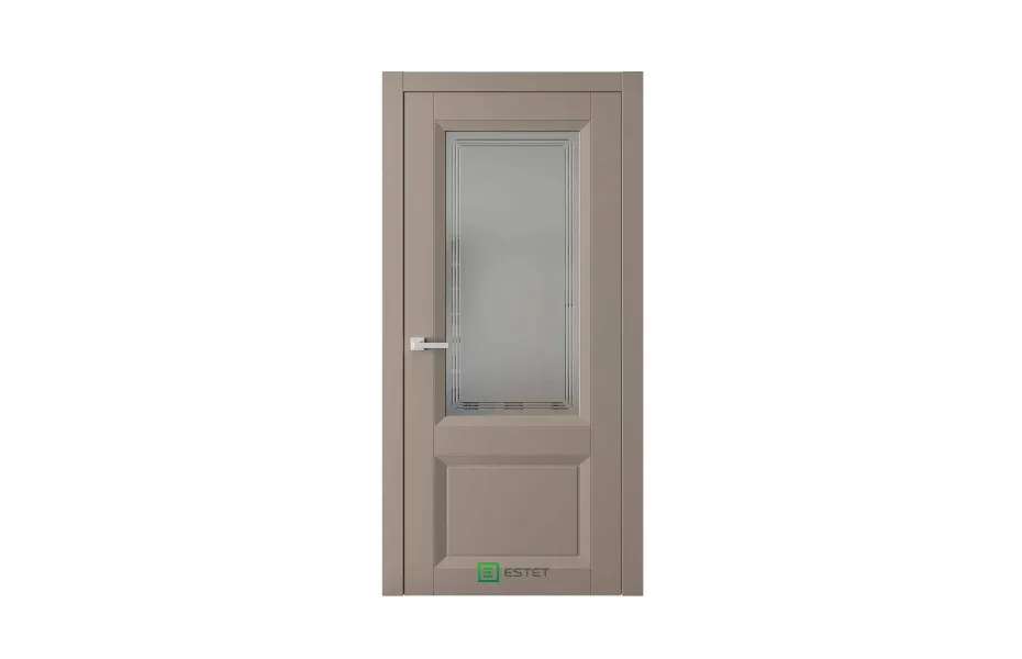 Межкомнатная дверь Mantone 4 RAL7006 стекло графит 7 ДВЕРЕЙ