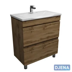 Тумба Djena Окант 100 напольная 2 ящика Дерево ООО ФИРМА САНТЕХНИКА