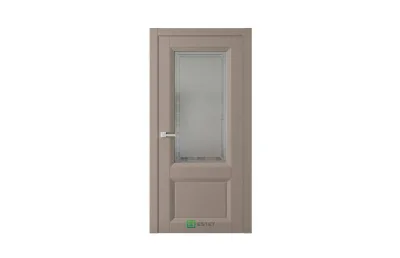 Межкомнатная дверь Mantone 4 RAL7006 стекло графит 7 ДВЕРЕЙ