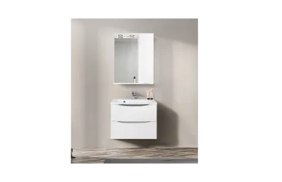 BELBAGNO Marino Шкаф зеркальный подвесной с одной распашной дверцей с доводчиками, с подсветкой, правосторонний АТЕЛЬЕ ВАННОЙ КОМНАТЫ. САМАРА
