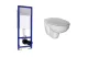 Комплект инсталляции Ideal Standard W3710AA, подвесного унитаза Ideal Standard E8769 с крышкой W3030 (SoftClose) W770101 АКВАМЕТРИЯ