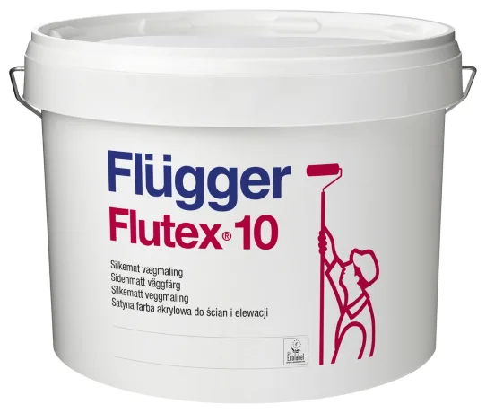 Шелковисто-матовая акриловая краска Flugger Flutex 10 satin base 1, 2,8л КРАСКИ FLUGGER