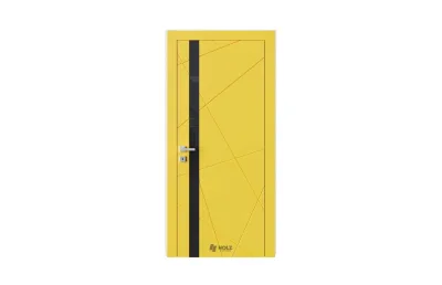 Nodo 7 RAL1018 черное стекло 7 ДВЕРЕЙ