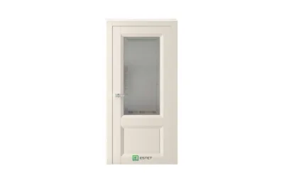 Межкомнатная дверь Mantone 4 RAL1013 стекло графит 7 ДВЕРЕЙ