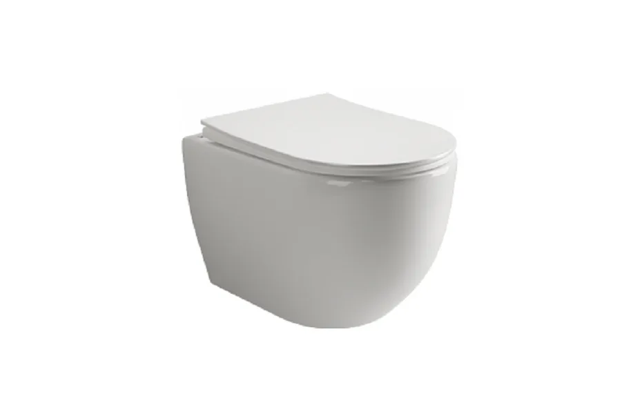 Унитаз подвесной Ceramica Nova Mia Rimless CN1805 с ультра-тонким сиденьем SoftClose безободковый МОСПЛИТКА