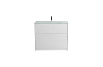 Тумба с раковиной BelBagno Kraft 100 см KRAFT-1000-2C-PIA-BO bianco opaco МОСПЛИТКА