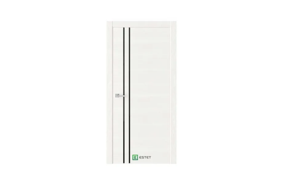 Межкомнатная дверь Ways W9 White черное стекло 7 ДВЕРЕЙ