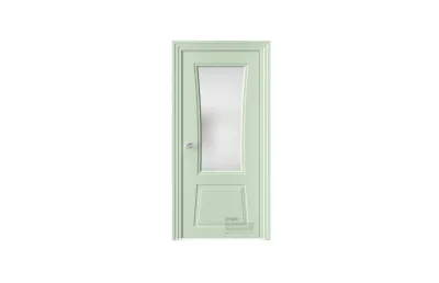Межкомнатная дверь Novella N32 RAL6019 стекло 7 ДВЕРЕЙ