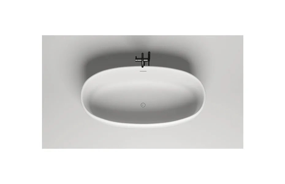 Ванна из искусственного камня 169х87 см Salini Luce 100121M белая МОСПЛИТКА