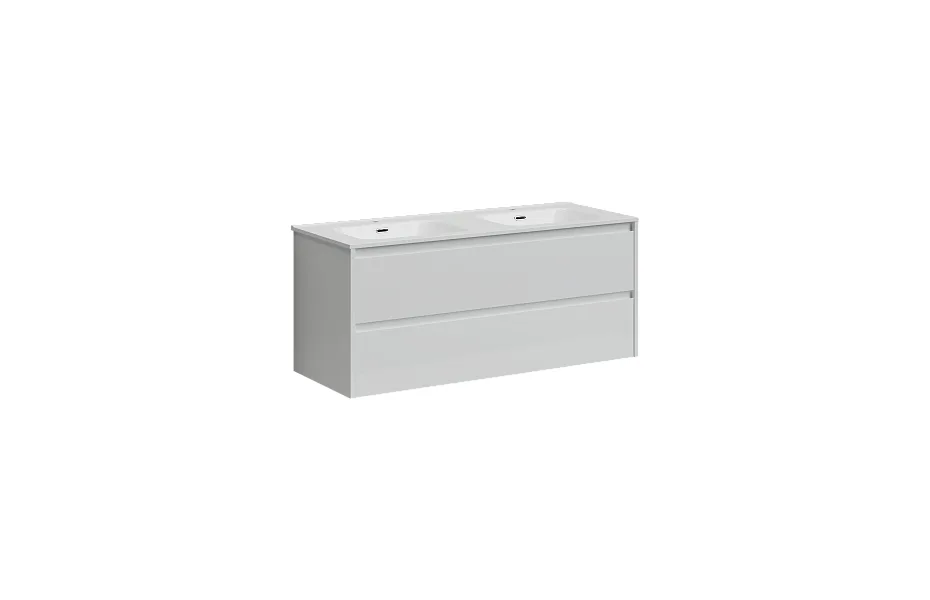 Тумба с раковиной Sancos Libra, 119 см., эмаль белый, LB120-2W МОСПЛИТКА