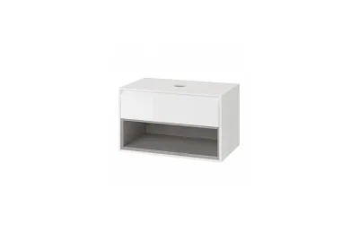 Тумба с раковиной Excellent Tuto 80 см MLEX.0102.800.WHCO МОСПЛИТКА