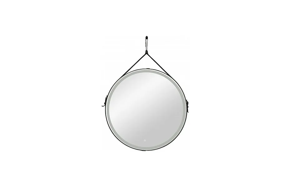 Зеркало Art&Max Milan 100 см AM-Mil-1000-DS-F-Nero с подсветкой, черный МОСПЛИТКА