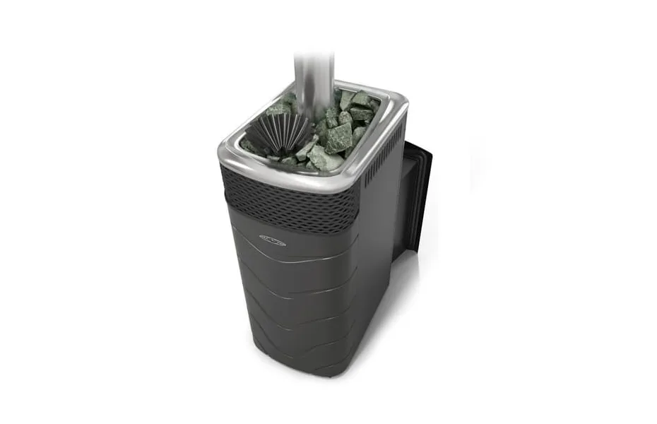 Печь банная TMF Гейзер XXL 2017 Inox Витра ЗК (Антрацит) (12-24 м³; 39/57 кг.; 3 мм.; D115 мм.) ПАР МАСТЕР