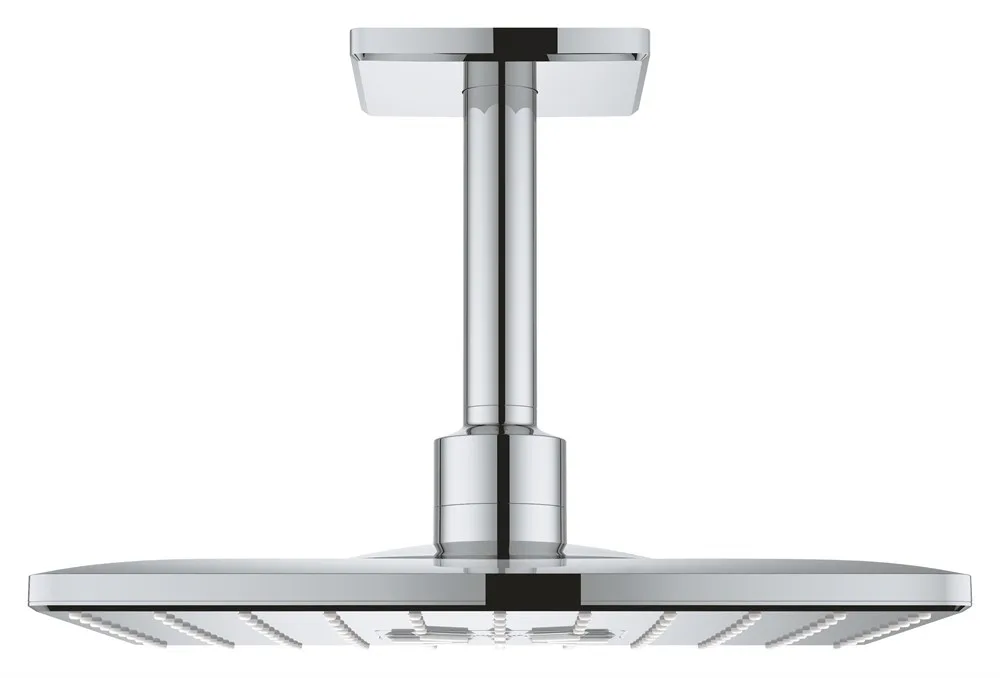 GROHE Rainshower 310 SmartActive Cube Верхний душ (квадратный, 2 режима струи) с потолочным душевым кронштейном 142 мм, хром АТЕЛЬЕ ВАННОЙ КОМНАТЫ. САМАРА